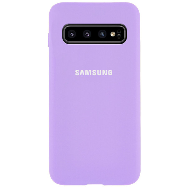 

Чехол Silicone Case Full Protective для Samsung Galaxy S10 (Сиреневый / Dasheen) (771703)