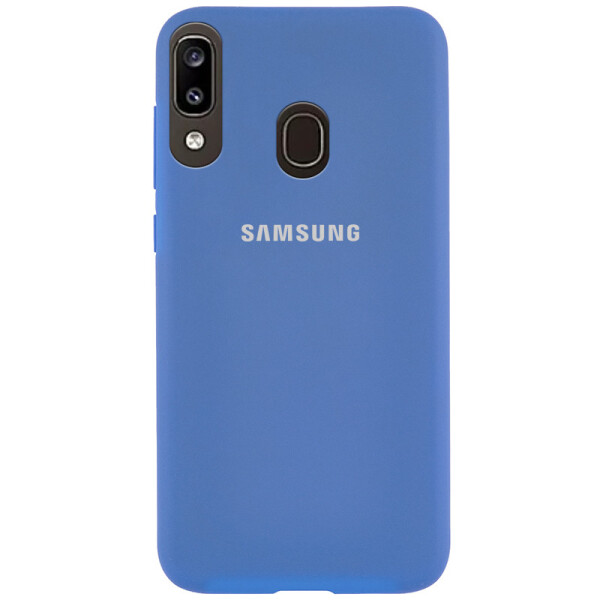 

Чехол Silicone Case Full Protective для Samsung Galaxy A20 / A30 (Голубой / Azure) (771584)