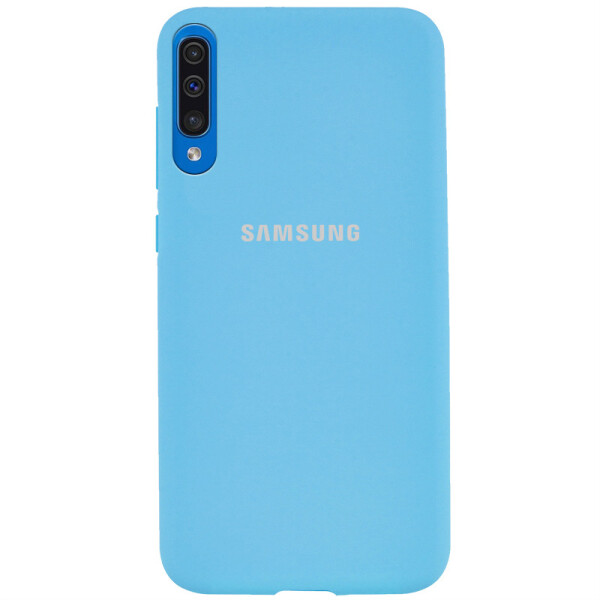 

Чехол Silicone Case Full Protective для Samsung Galaxy A50 (A505F) / A50s / A30s (Голубой / Light Blue) (771330)