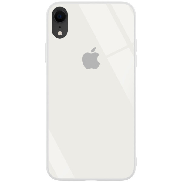 

TPU+Glass чехол GLOSSY Logo series для Apple iPhone XR (6.1) (Белый / White) (788271)