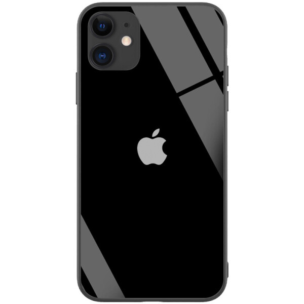 

TPU+Glass чехол GLOSSY Logo series для Apple iPhone 11 (6.1) (Черный / Black) (788235)