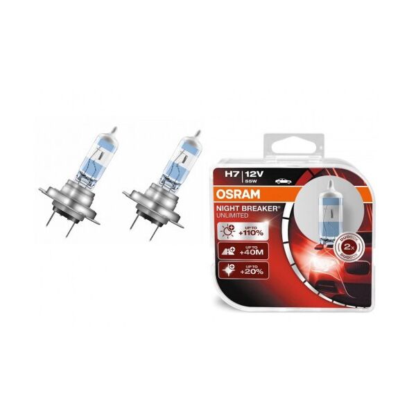 

Автомобильные лампы OSRAM 12V H7 55W +110% Night Breaker Unlimited (64210 NBU-BOX)