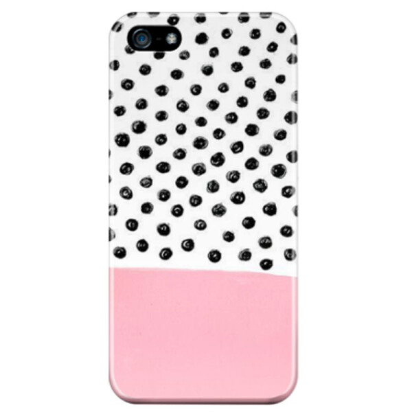 Дизайнерский чехол Pink dots для Apple iPhone 5/5S/SE (666571)