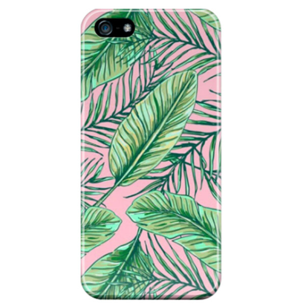 

Дизайнерский чехол Green leaves для Apple iPhone 5/5S/SE (666536)