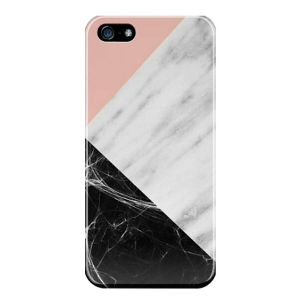 

Дизайнерский чехол Двухцветный мрамор для Apple iPhone 5/5S/SE (666451)