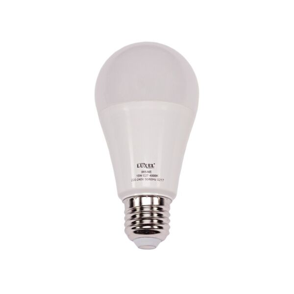 

Светодиодная лампа Luxel A60 15W 220V E27 6500K (ECO 065-CE 15W)