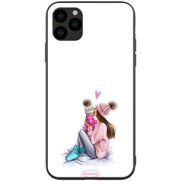 

TPU+PC чехол ForFun для Apple iPhone 11 Pro (5.8) (Мама дочки / Белый) (788485)