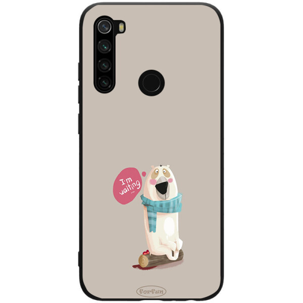 

TPU+PC чехол ForFun для Xiaomi Redmi Note 8 (I am waiting / Серый) (788400)