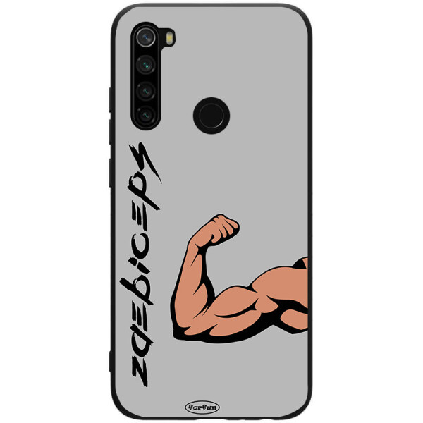 

TPU+PC чехол ForFun для Xiaomi Redmi Note 8 (Бицепс / Серый) (788405)