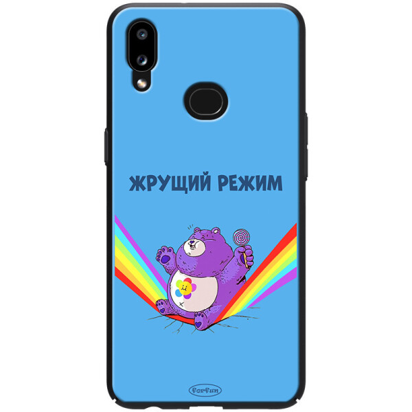 

TPU+PC чехол ForFun для Samsung Galaxy A10s (Жрущий режим / Синий) (788376)