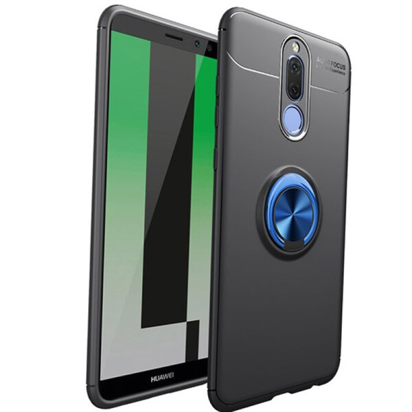 

TPU чехол Deen ColorRing под магнитный держатель для Xiaomi Redmi 8 (Черный / Синий) (788128)