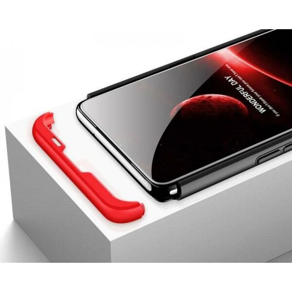 

Чехол GKK 360 градусов для Oppo A12 цвет Черно-Красный (150910_8)