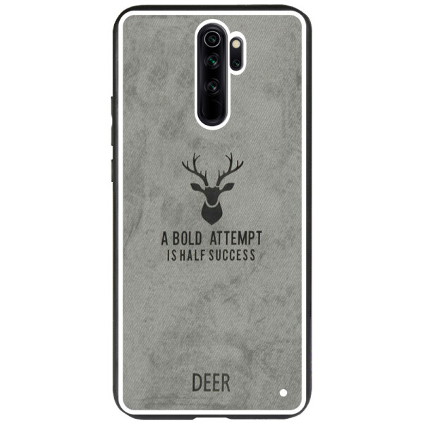 

TPU+Textile чехол Deer для Xiaomi Redmi Note 8 Pro (Серый) (787712)