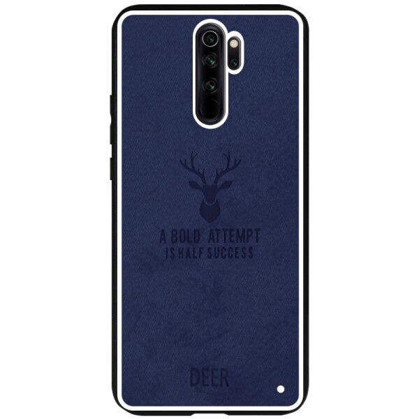 

TPU+Textile чехол Deer для Xiaomi Redmi Note 8 Pro (Синий) (787713)