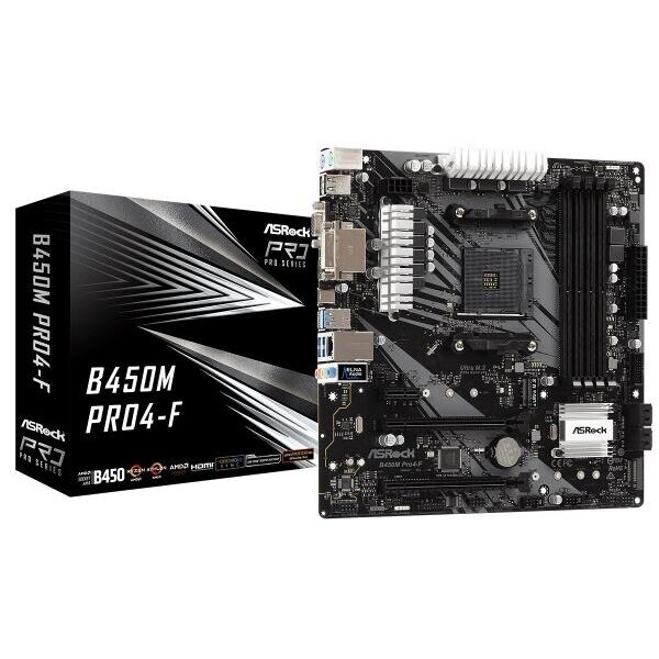

Материнская плата ASRock b450m Pro4-F Socket am4