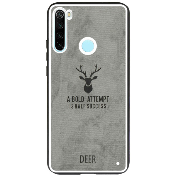 

TPU+Textile чехол Deer для Xiaomi Redmi Note 8 (Серый) (787706)