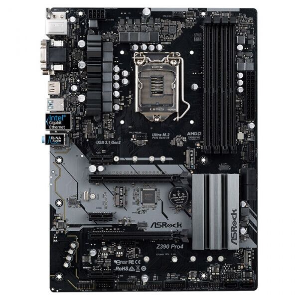 

Материнская плата ASRock 1151 z390 pro4