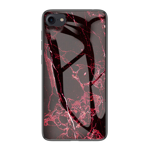 

TPU+Glass чехол Luxury Marble для Apple iPhone 7 / 8 (4.7) (Марсала / Бордовый) (708020)