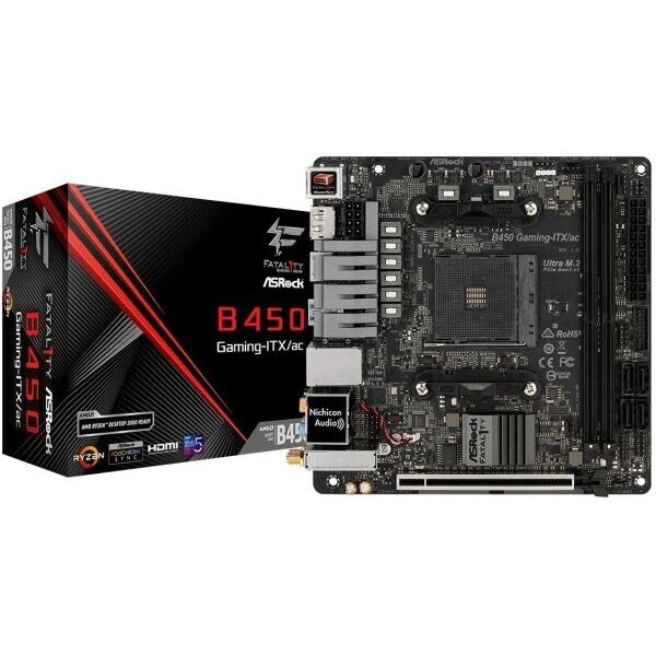 

Материнская плата AsRock Fatal1ty b450 Gaming-ITX/ac