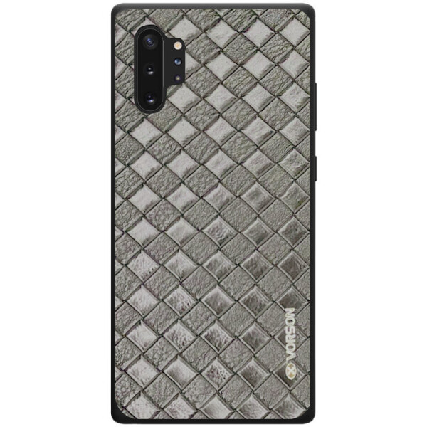 

Кожаная накладка VORSON Braided leather series для Samsung Galaxy Note 10 Plus (Серый, Красный с черной полосой) (769009)