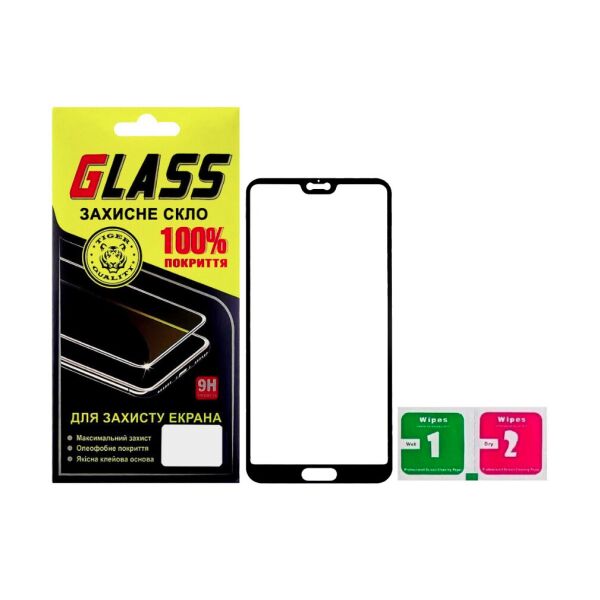 

Защитное стекло для HUAWEI P20 Pro Full Glue (0.25 мм, 2.5D, чёрное) Люкс