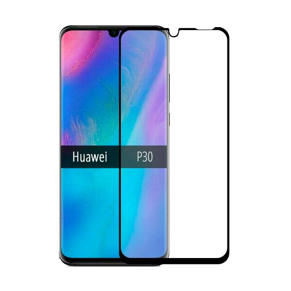 

Защитное стекло для HUAWEI P30 Full Glue (0.25 мм, 2.5D, чёрное) Люкс
