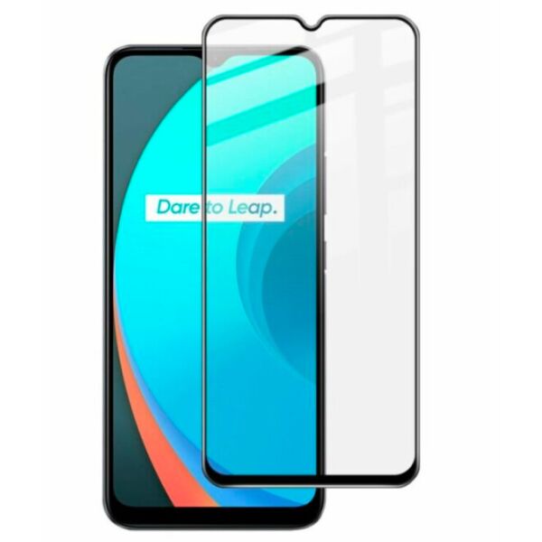 

Защитное стекло для Realme C11/C15/C12/Realme 5 Full Glue (0.25 мм, 2.5D, чёрное) Люкс