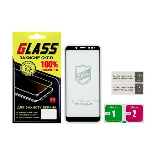 

Защитное стекло для Xiaomi Redmi 5 Full Glue (0.25 мм, 2.5D, чёрное) Люкс