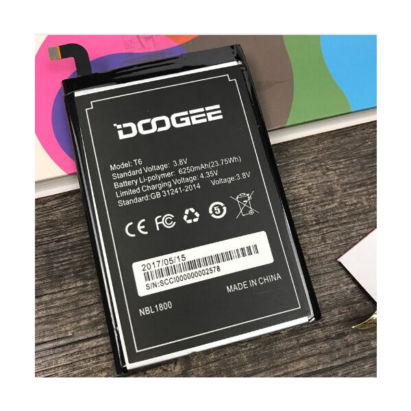 

Аккумулятор для Doogee T6 (GB 31241-2014) 6250mAh