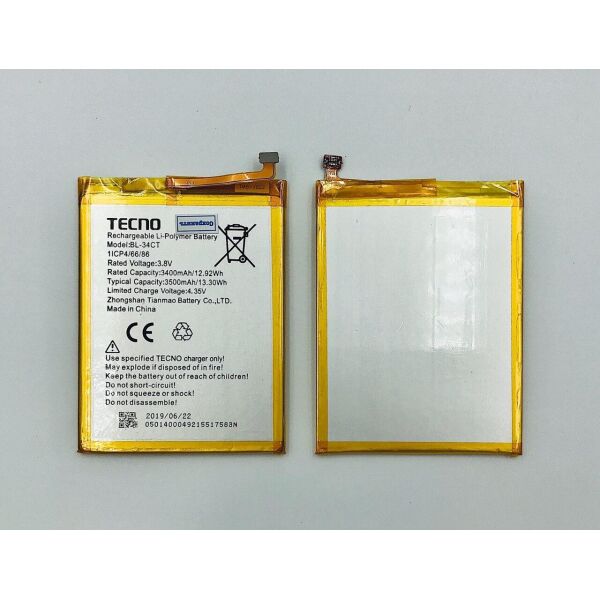 

Аккумулятор для TECNO CAMON 11S (CB7) BL-34CT