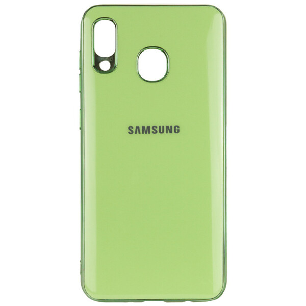 

TPU чехол GLOSSY LOGO для Samsung Galaxy A10S (Салатовый) (770770)