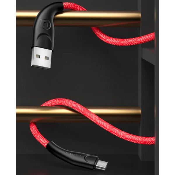 

Кабель Usams U41 Braided 2A 1.0m Red (Micro USB)