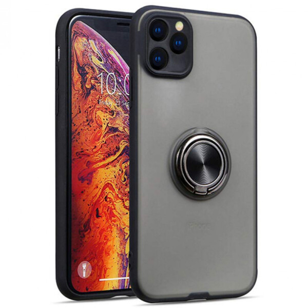 

TPU-PC чехол Deen Shadow Ring series для Apple iPhone 11 Pro Max (6.5) (Черный) (789603)