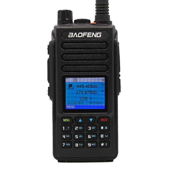 Акція на Рация цифровая стандарта DMR Baofeng DM-1702, VHF/UHF, 5 Ватт, батарея 2200 мАч + Гарнитура Baofeng + Ремешок на шею Mirkit черный від Allo UA