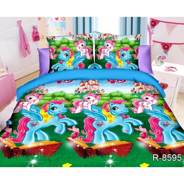 

Комплект детского постельного белья ТМ TAG 1,5 спальный хлопок My Little Pony R8595