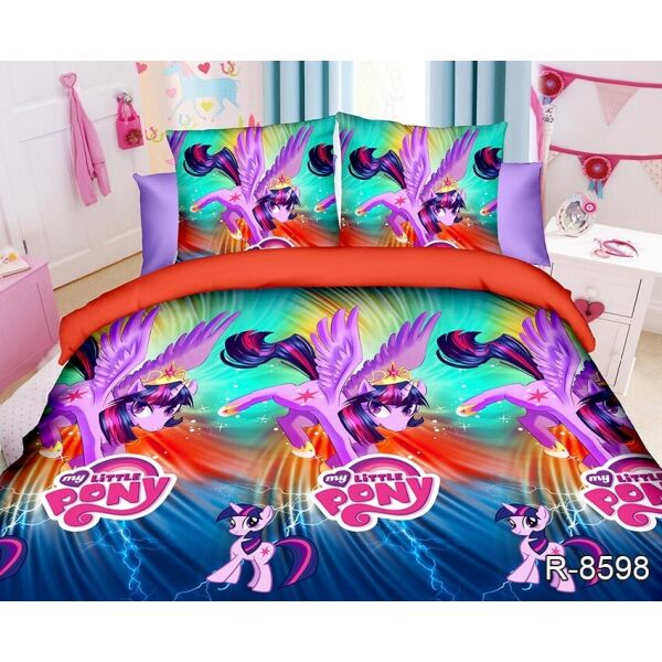 

Комплект детского постельного белья ТМ TAG 1,5 спальный хлопок My Little Pony R8598