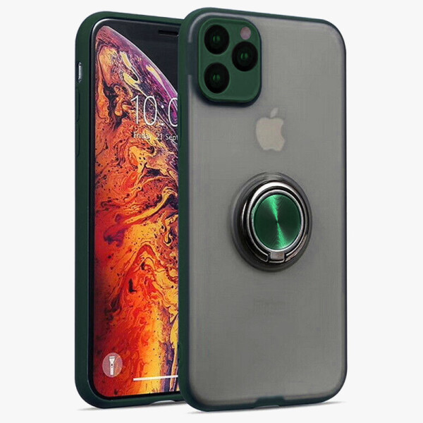 

TPU-PC чехол Deen Shadow Ring series для Apple iPhone 11 Pro (5.8) (Зеленый) (789572)