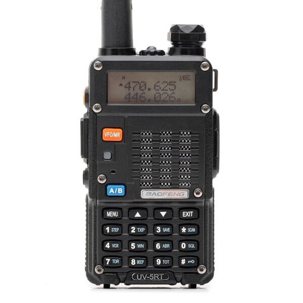

Рация двухдиапазонная Baofeng UV-5RT (MK3), VHF/UHF, 5 Ватт, батарея 1800 мАч черный