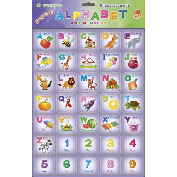 

Плакат обучающий Alphabet (англ. азбука) 1168ATS