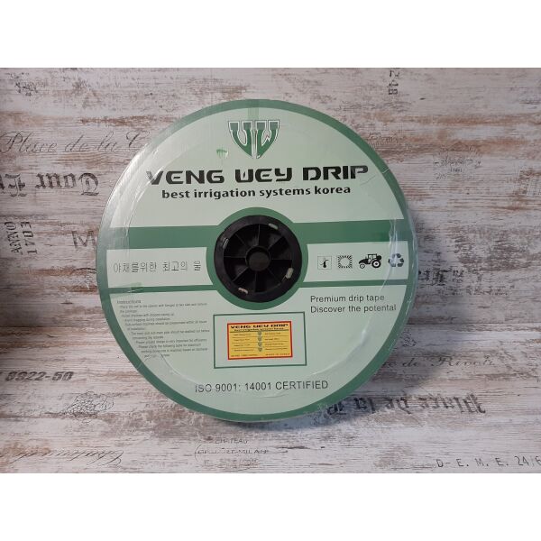 

Капельная лента Veng Wey Drip 8 mil/20 см, водовылив 1.4 л/час, в бухте 500 м
