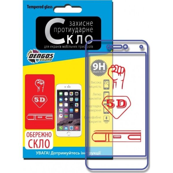 

Защитное стекло Dengos 5D Full Glue для Apple iPhone X XS Black (TGR-40)