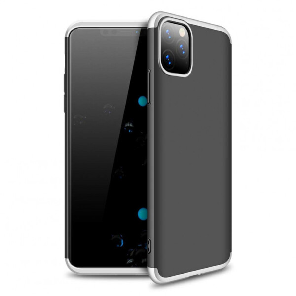 

Пластиковая накладка GKK LikGus 360 градусов для Apple iPhone 11 Pro Max (6.5) (Черный / Серебряный) (786373)