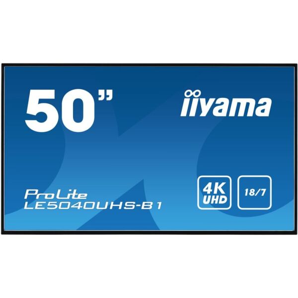 

Монитор IIYAMA wielkoformatowy 50" LE5040UHS-B1 LAN,AMVA3,18/7,4K,