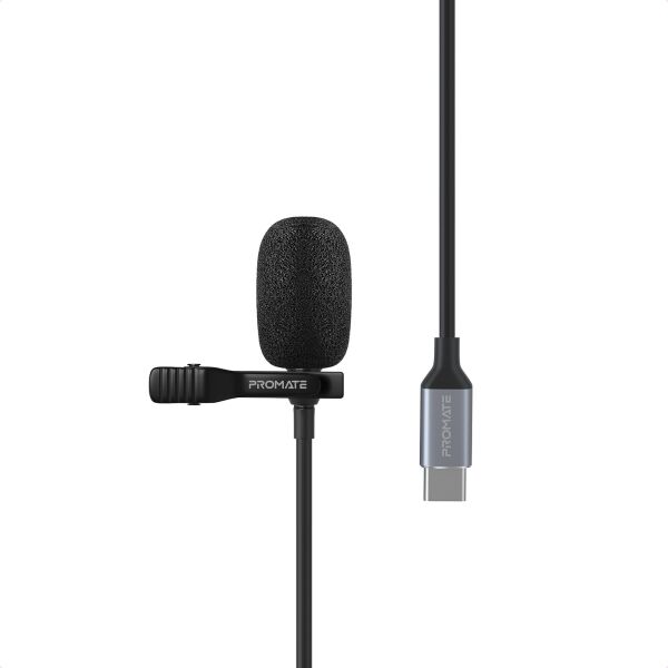 

Микрофон Promate ClipMic-C USB Type-C Black (clipmic-c.black)