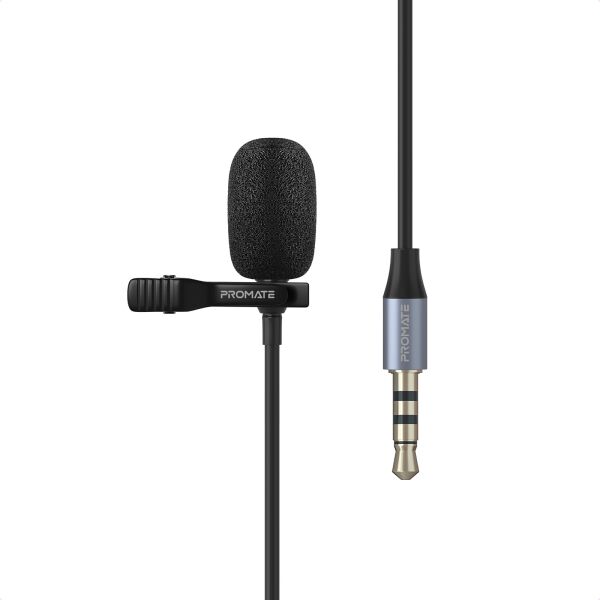 

Микрофон Promate ClipMic-AUX 3.5 мм Black (clipmic-aux.black)
