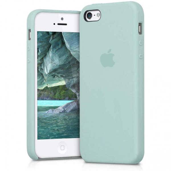

Чехол Silicone case (A) для Apple iPhone 5/5S/SE (Голубой / Marine Green) (771539)