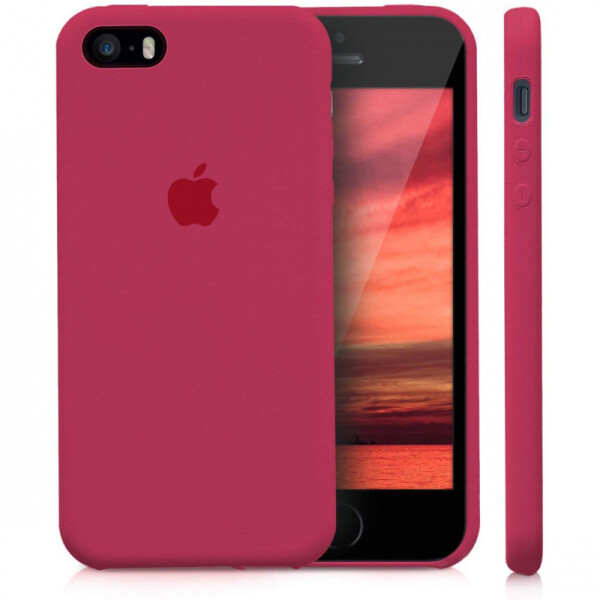 

Чехол Silicone case (A) для Apple iPhone 5/5S/SE (Розовый / Rose red) (771543)