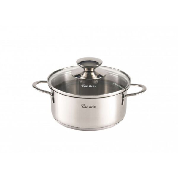 

Кастрюля со стекляной крышкой Con Brio CB-1104