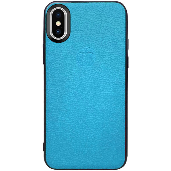

Кожаная накладка Epic Vivi Logo series для Apple iPhone X / XS (Голубой) (786703)