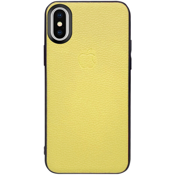 

Кожаная накладка Epic Vivi Logo series для Apple iPhone X / XS (Желтый) (786704)